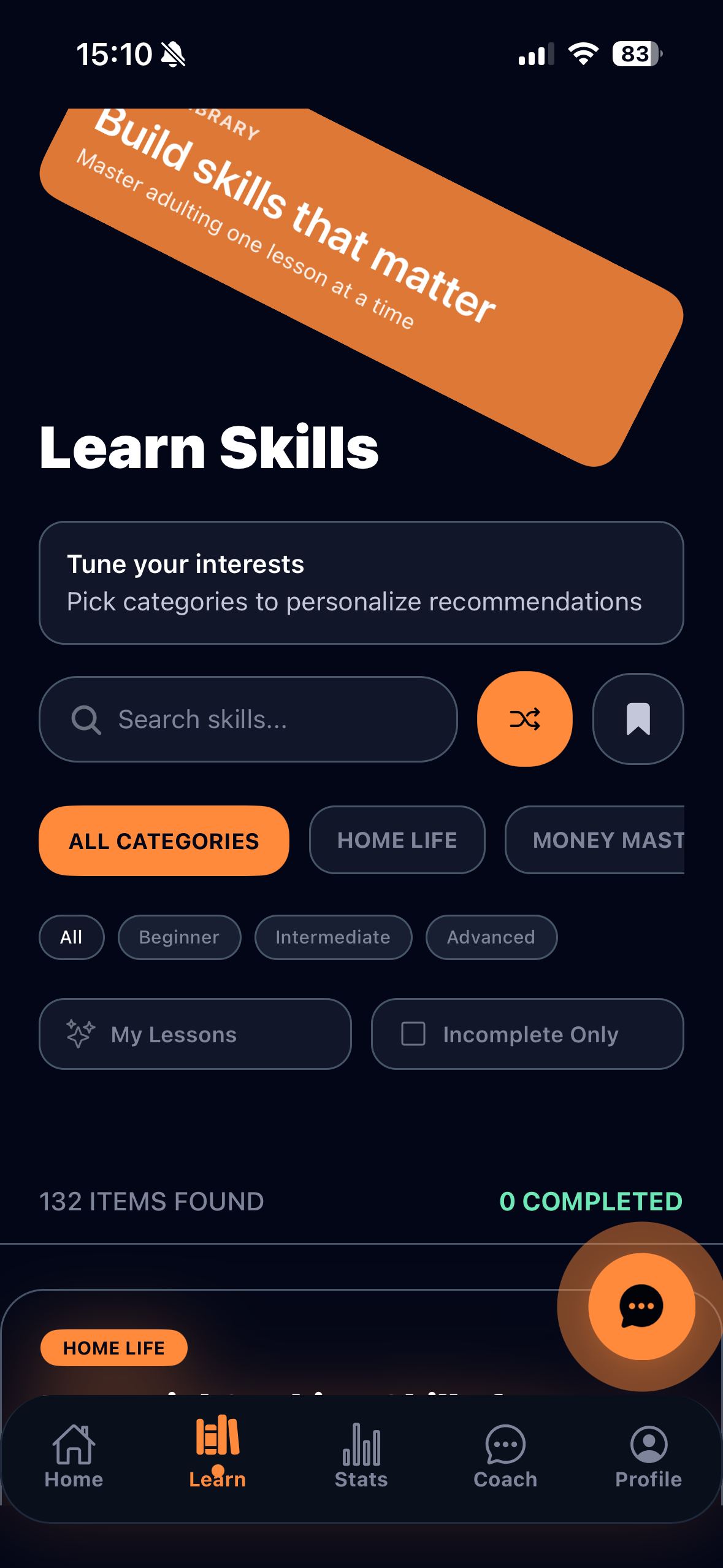 ProjectAdulting Lessons Feature
