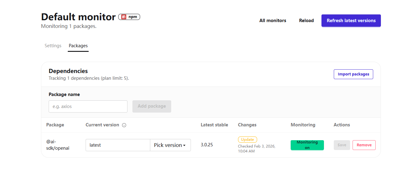 DepLog Package Managers